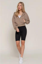 Long Sleeve Hoodie French Terry Zip Up Jacket