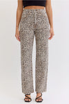 Cello Leopard Super High Rise Dad Jeans