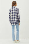 Plaid Flannel Long Sleeve Button Down Shirt