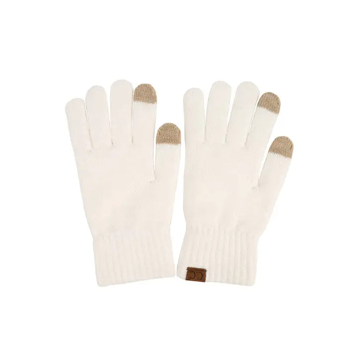 C.C Heather Knit Plain Gloves
