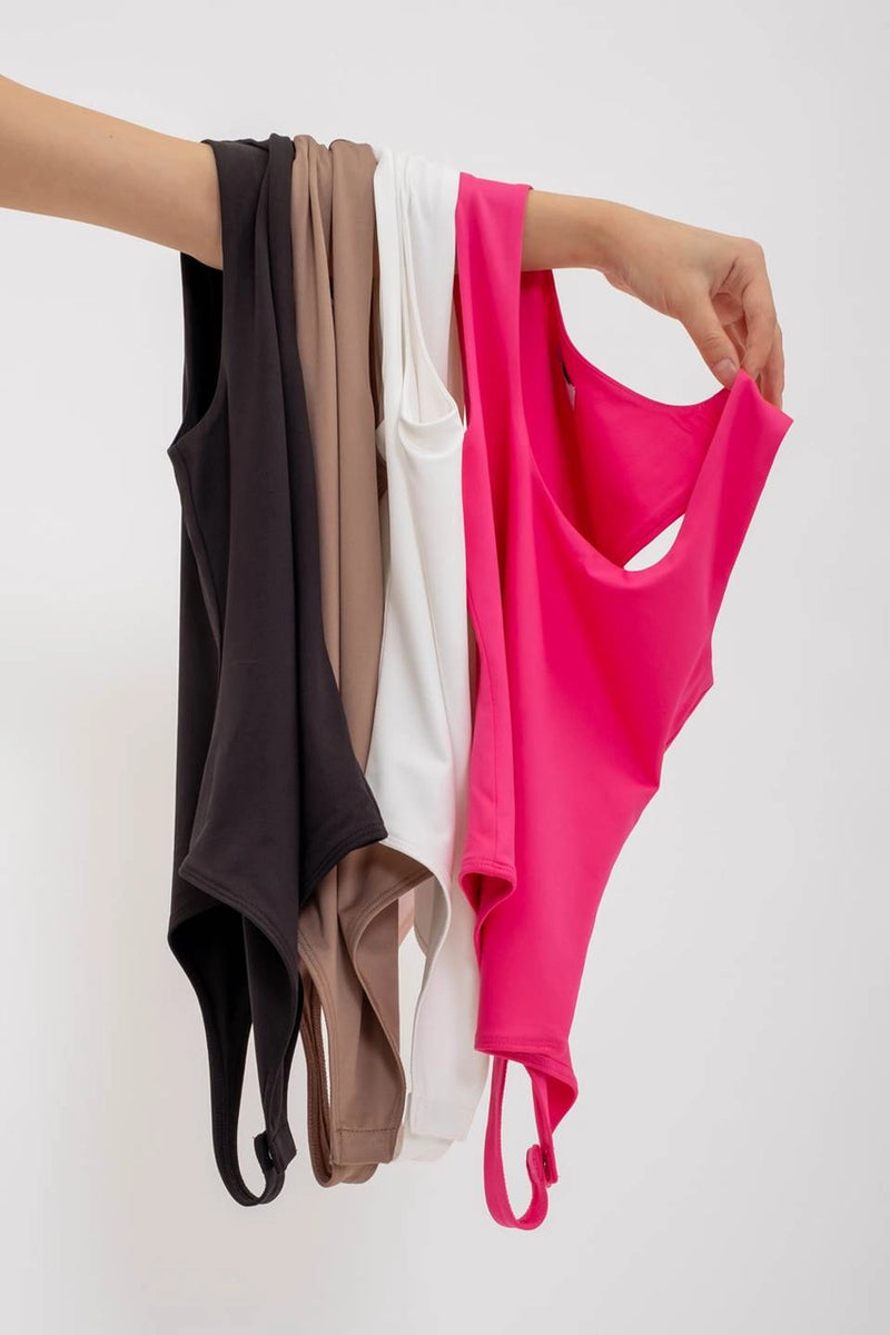Reversible Knit Tank Bodysuit