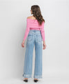 Vervet Super High Rise Cuff Baggy Wide Leg Jeans