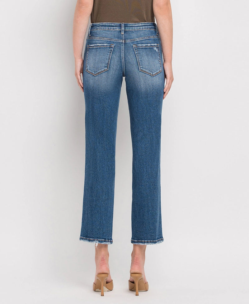 Lovervet by VERVET High Rise Crop Straight Jeans