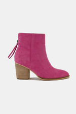 Suede Point Toe Ankle Booties