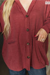 Plus Size Two-Tone Charm Cardigan