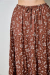 Printed Floral Maxi Skirt