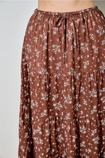 Printed Floral Maxi Skirt