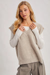 Oversized Knit Vest