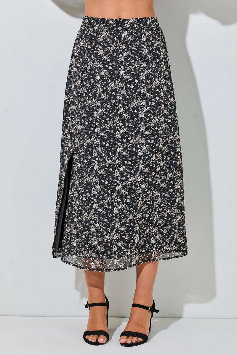 Ditsey Floral Print Skirt
