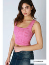 Double Lace Square Crop Top