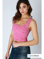 Double Lace Square Crop Top