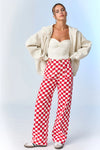 Demi Checkered Bottoms W/ Elastic Band