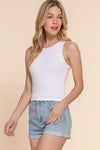 Sleeveless Double Layer Knit Tank