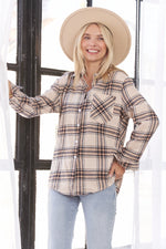 Plaid Button-Down Shirt