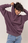 Brushed Long Sleeve Hoodie with Kangaroo Pocket