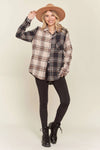 Multi Color Colorblock Plaid Shirt