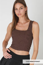 Double Lace Square Crop Top