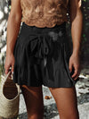 Smocked Ruffled High Waist Shorts