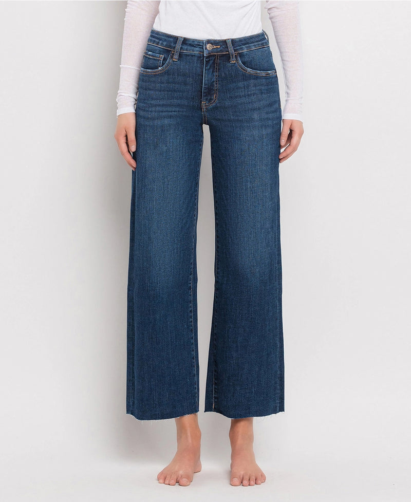 Lovervet by VERVET Tummy Control Mid Rise Wide Leg Jeans