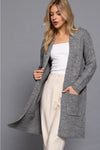 Long Sleeve with Pocket Open Sweater Cardigan