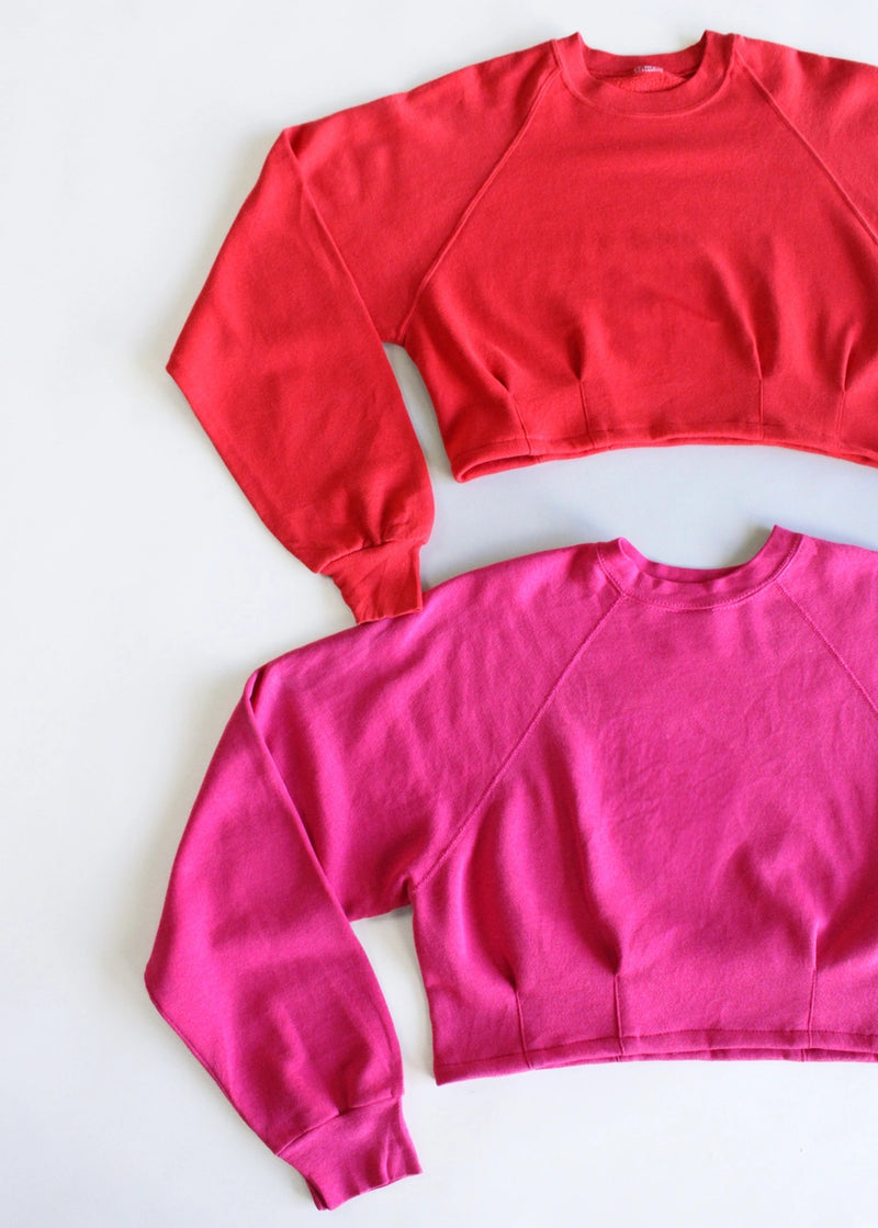 Cropped Dart Sweatshirt