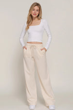 Straight Leg Inner Fleece Jogger Pants