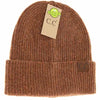 Unisex Soft Ribbed Cuff C.C Beanie