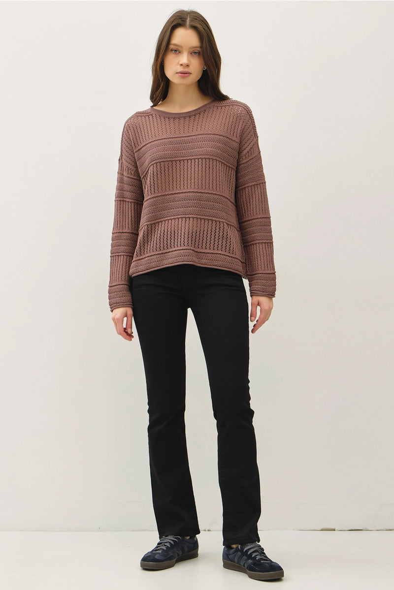 Fisherman Crochet Sweater
