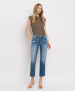 Lovervet by VERVET High Rise Crop Straight Jeans