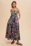 Wild Bloom Cotton Maxi Dress