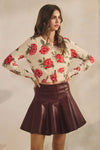 Luxe Soft Floral Button Down Cardigan