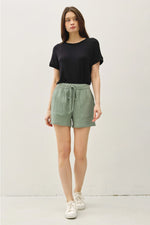 Classic Cut Cotton Gauze Shorts