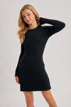 Ribbed Knit Sweater Dress