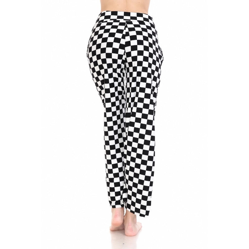 Buttery Soft Checkered Pants with Drawstring