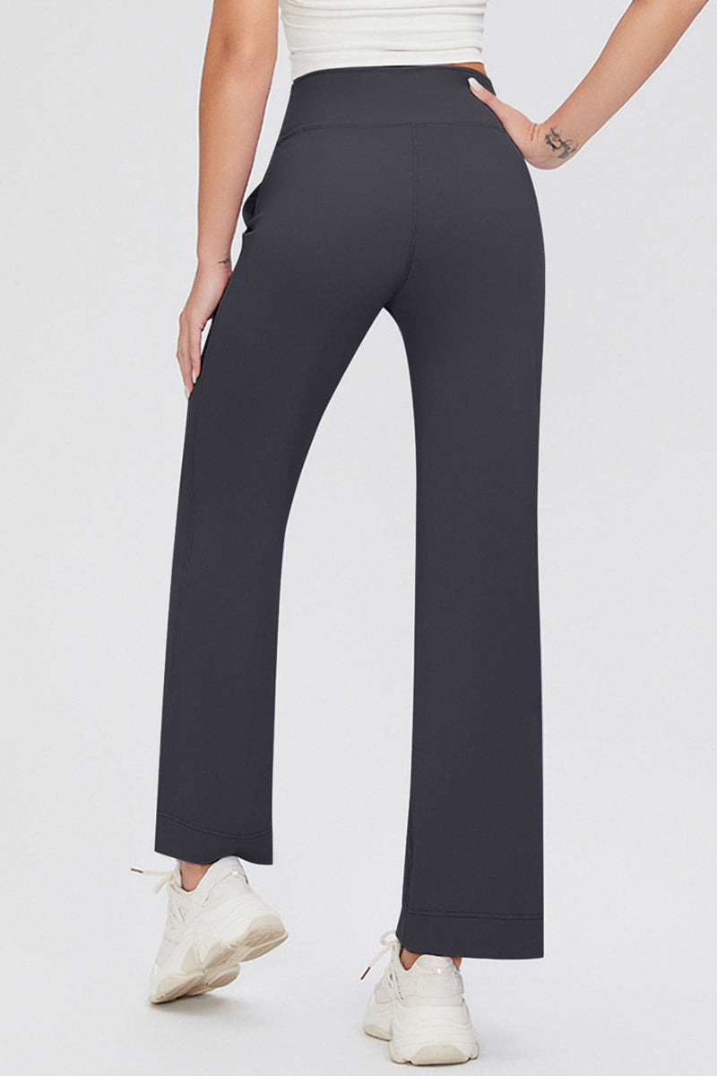 Full Size Drawstring High Waist Pants with Pockets