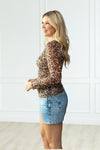 Leopard Sheer Top