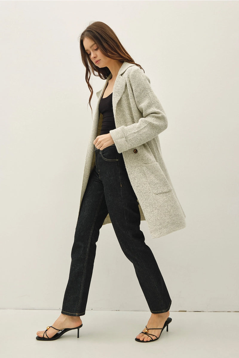 Open Basic Sweater Coat