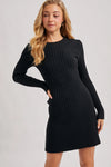 Ribbed Knit Sweater Dress