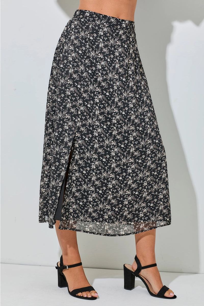 Ditsey Floral Print Skirt