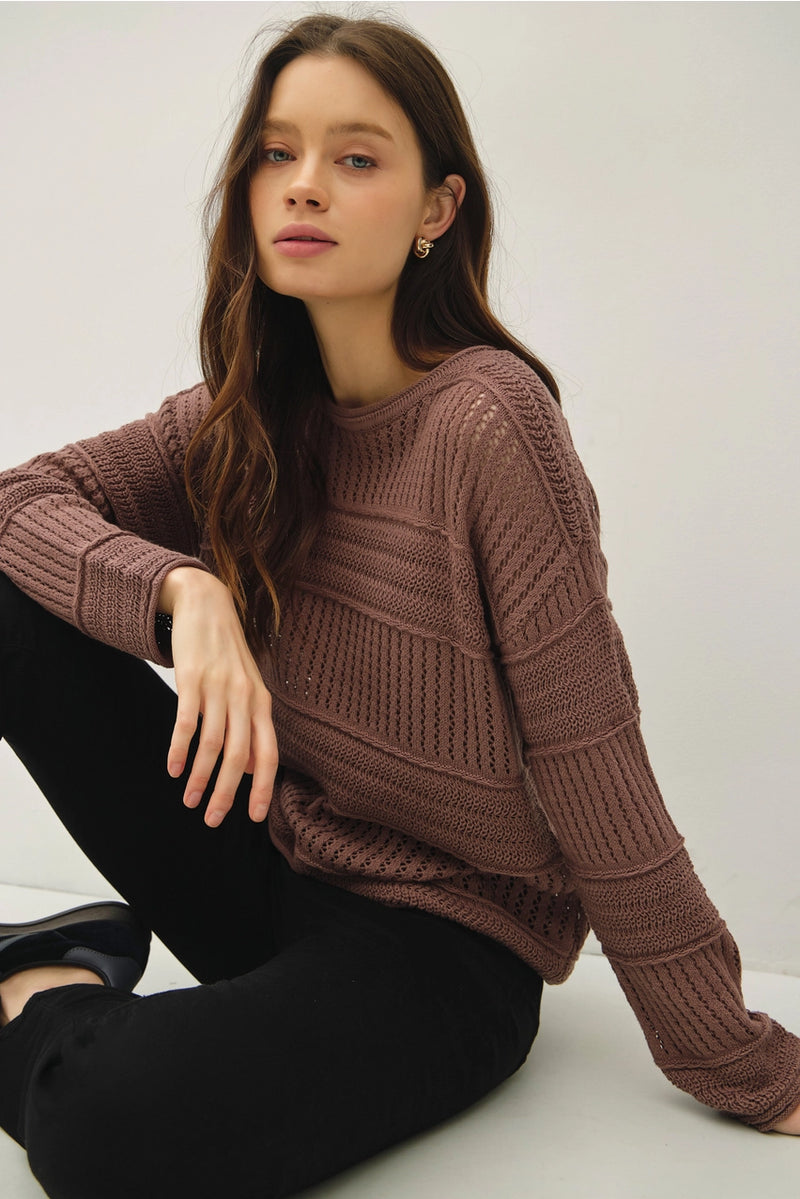 Fisherman Crochet Sweater