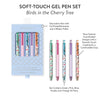 Birds in the Cherry Tree Soft-Touch Gel Pen Set