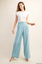 Elegant High Waist Trousers with Side Pockets