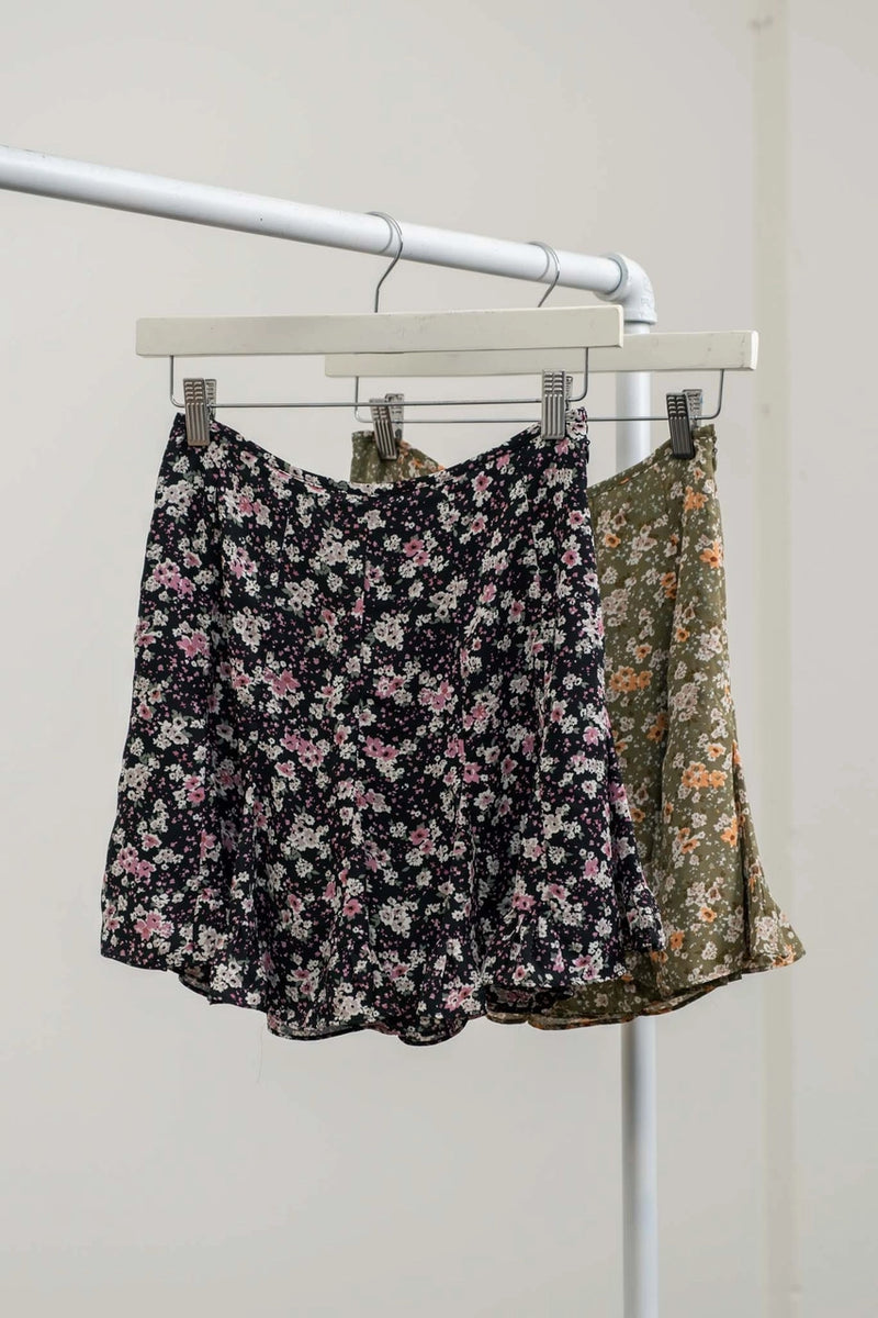 Floral Mini Skirt