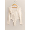 Long Sleeve Sweetheart Neck Bodysuit