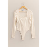 Long Sleeve Sweetheart Neck Bodysuit