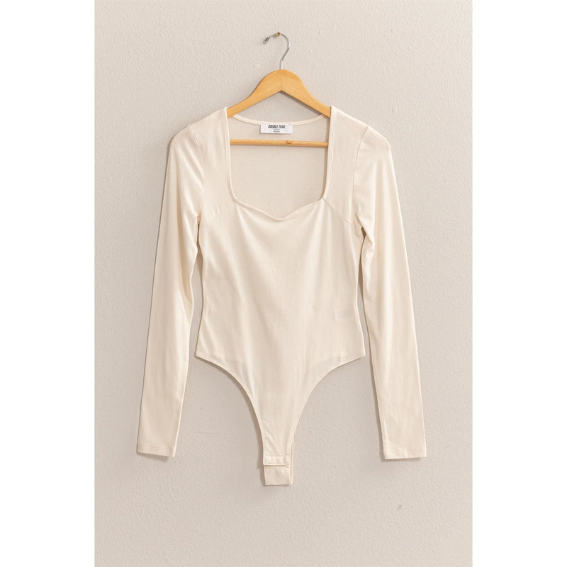 Long Sleeve Sweetheart Neck Bodysuit