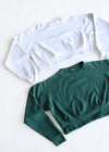 Cropped Dart Sweatshirt