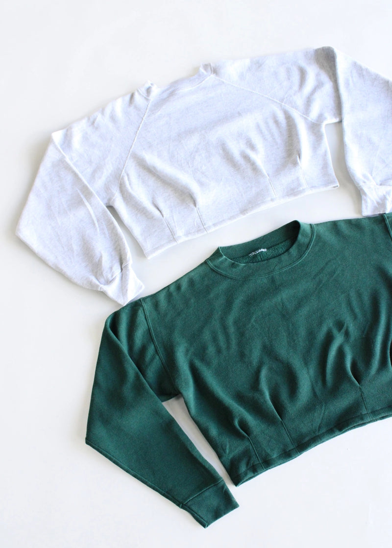 Cropped Dart Sweatshirt