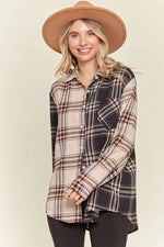 Multi Color Colorblock Plaid Shirt