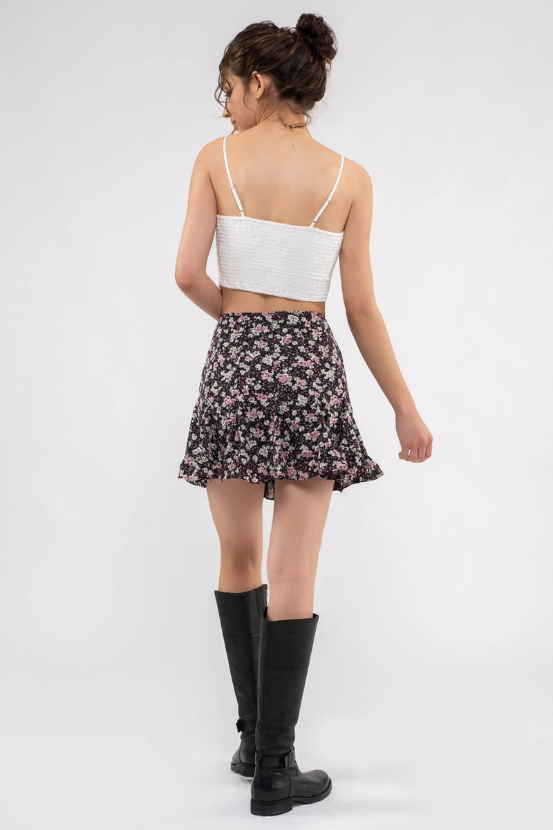 Floral Mini Skirt